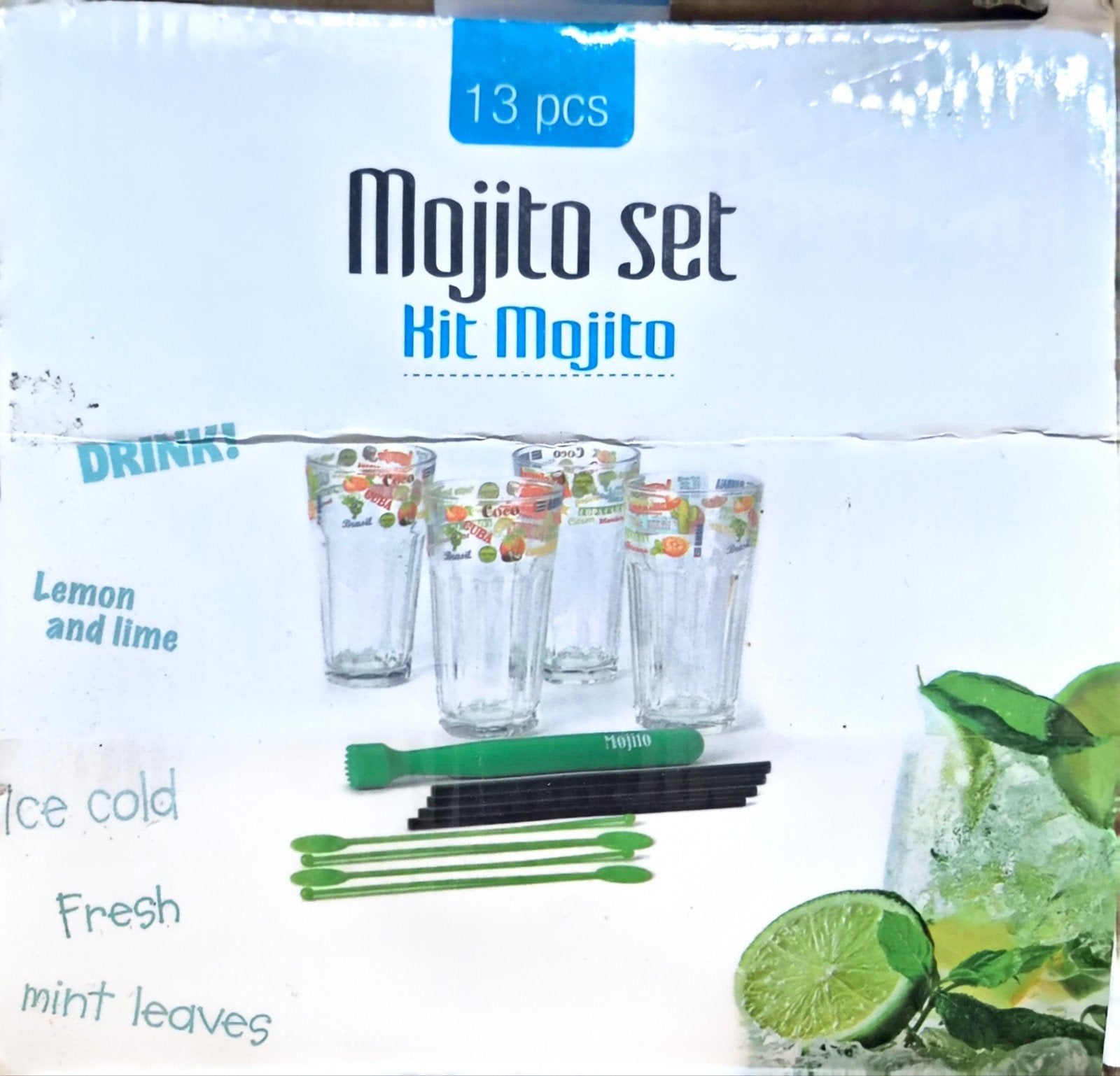 NIEUW Mojito set 13-delig -, Huis en Inrichting, Ophalen, Nieuw