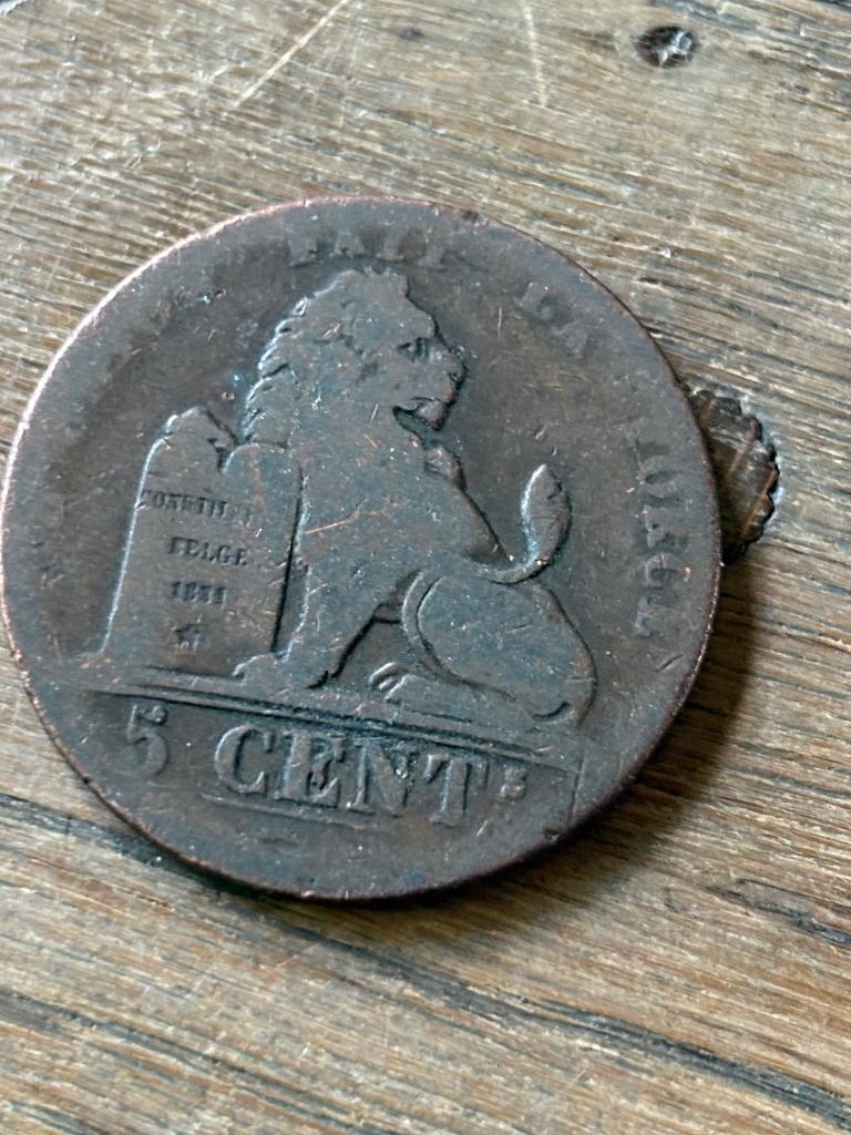5 Centimes Belgie, Ophalen of Verzenden, België, Losse munt