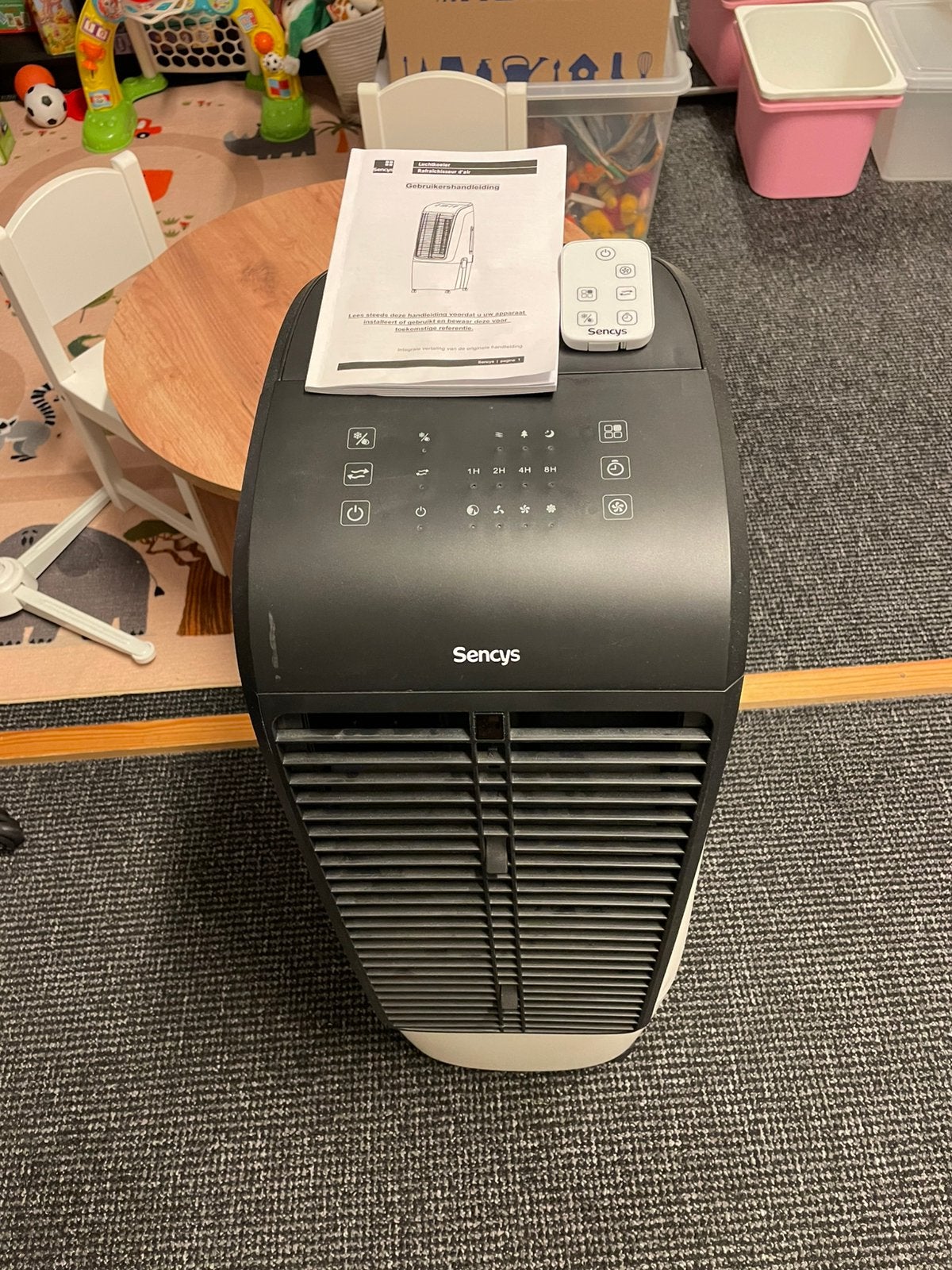 Sencys aircooler, Ophalen, Minder dan 60 m³, 3 snelheden of meer, Zo goed als nieuw