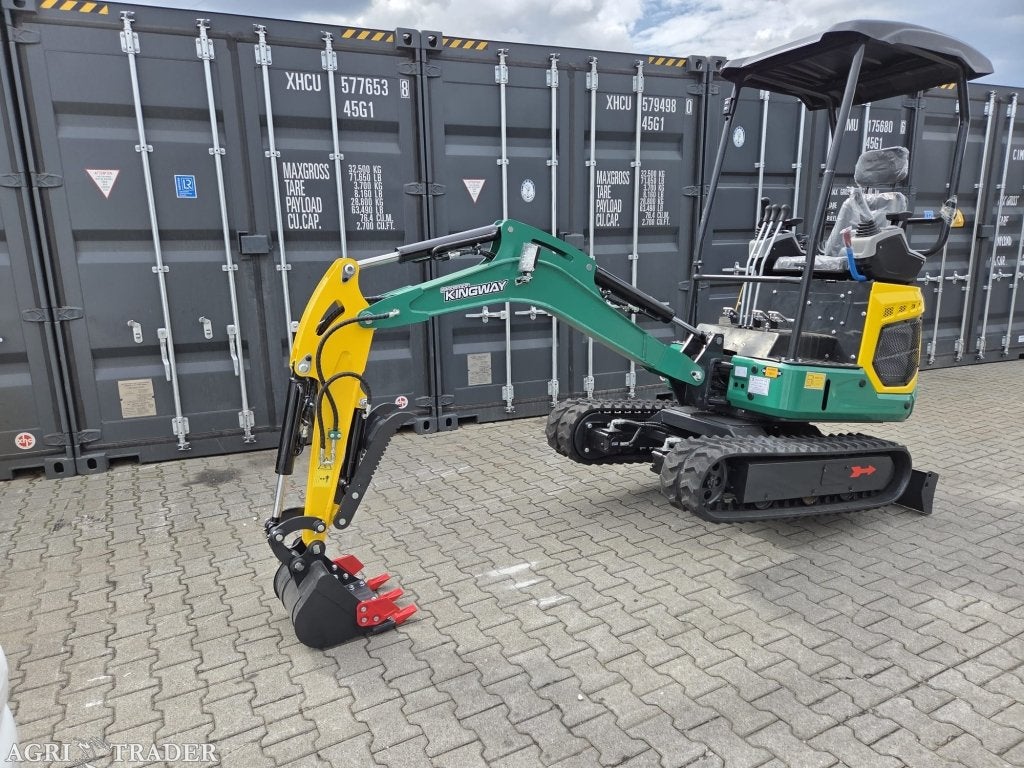 Minigraafmachine YAMA S15 HAPPY 25 PK met duim 2 STUKS !, Verzenden, Neerkant, KINGWAY, Graafmachine