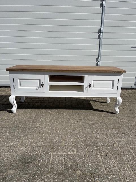 Landelijke Nieuwe Queen Ann Tv-meubel 160cm Massief Teak