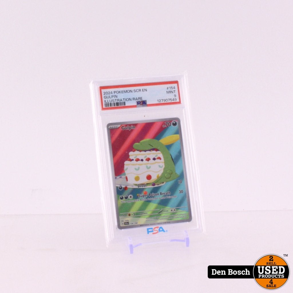 2024 Pokemon SCR EN Gulpin - Mint 9, Gebruikt