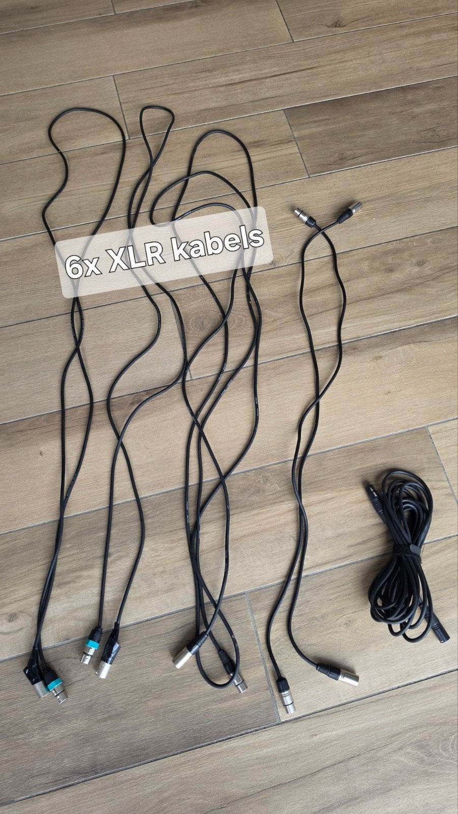 6x XLR DMX kabels, Ophalen, Licht