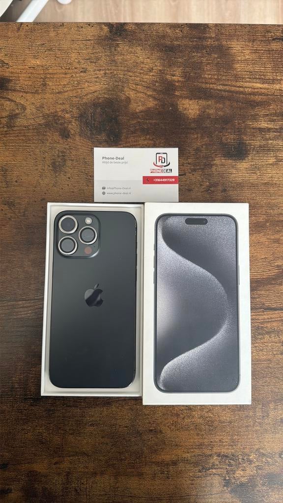 iPhone 15 pro max 256 gb factuur + Garantie, Telecommunicatie, Mobiele telefoons | Apple iPhone, 256 GB, Apple, Apple, Zwart