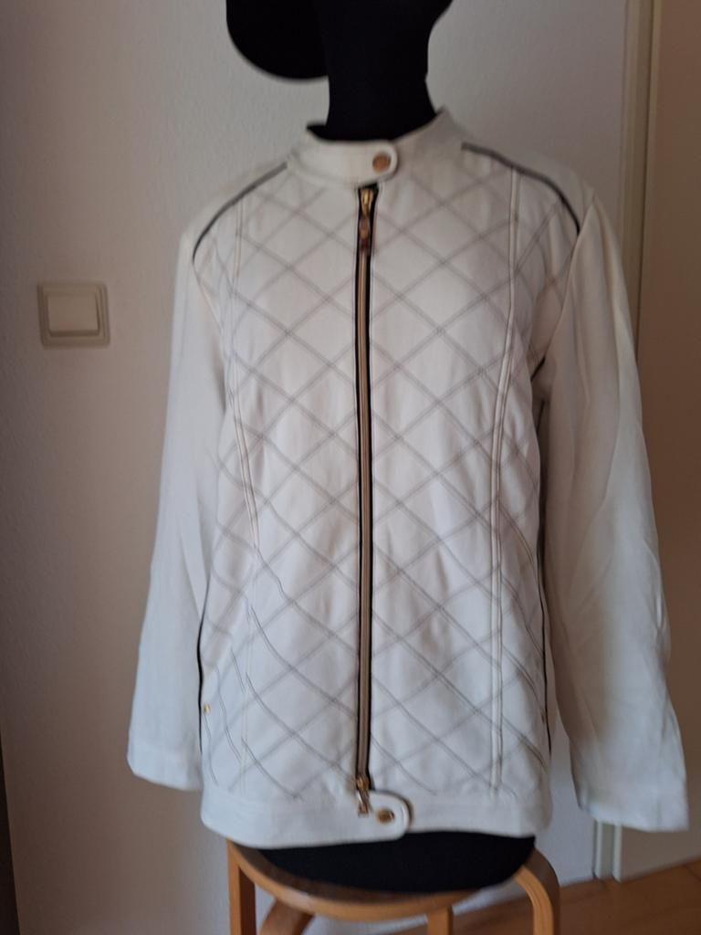 Witte zomerjas Gelco maat 44, gevoerd, 2 steekzakken, Gelco, Wit, Maat 42/44 (L), Ophalen of Verzenden