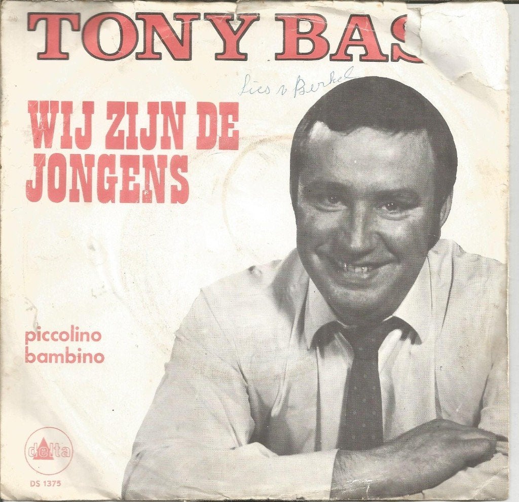 Tony Bass– Wij Zijn De Jongens (1970), Gebruikt, Fotohoes, 7 inch, Ophalen of Verzenden