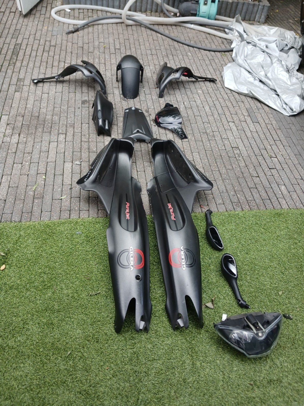 Gilera runner sp pro kappenset 50cc 180cc, Ophalen, Zo goed als nieuw, Kap, Piaggio