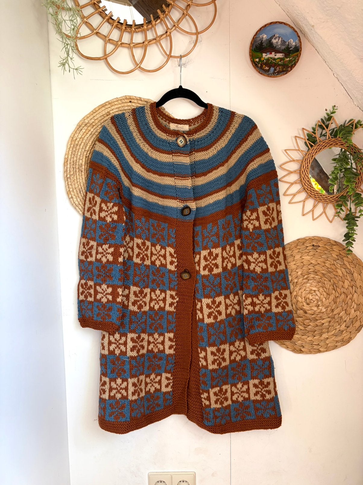 Vintage handgemaakt wollen vest, Kleding | Dames, Ophalen of Verzenden, Nieuw, Maat 38/40 (M)