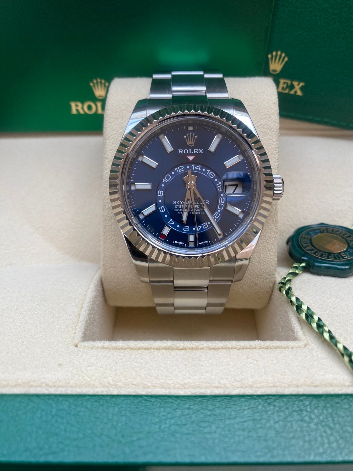 Rolex skydweller 326934, Staal, Polshorloge, Ophalen of Verzenden, Zo goed als nieuw