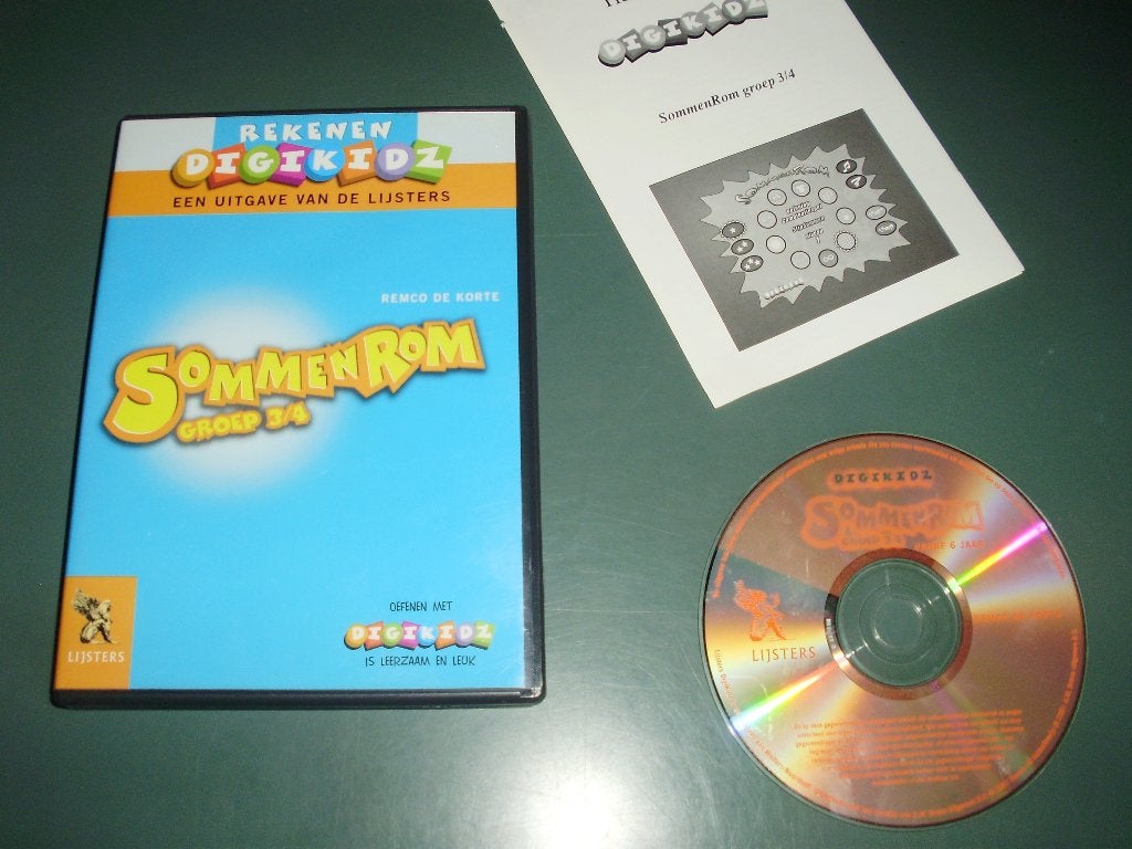 Sommenrom /CD-rom / Rekenen / Digikidz CDrom PC groep 3 - 4, Spelcomputers en Games, Games | Pc, Puzzel en Educatief, Gebruikt