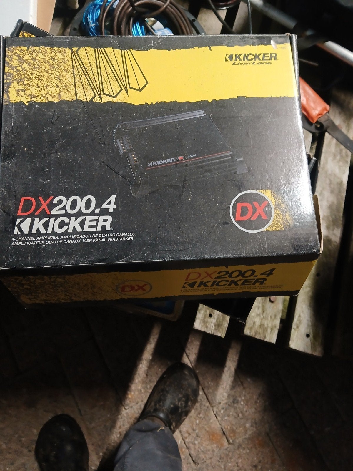 Kicker DX200.4 4-kanaals versterker, Auto diversen, Ophalen of Verzenden, Zo goed als nieuw