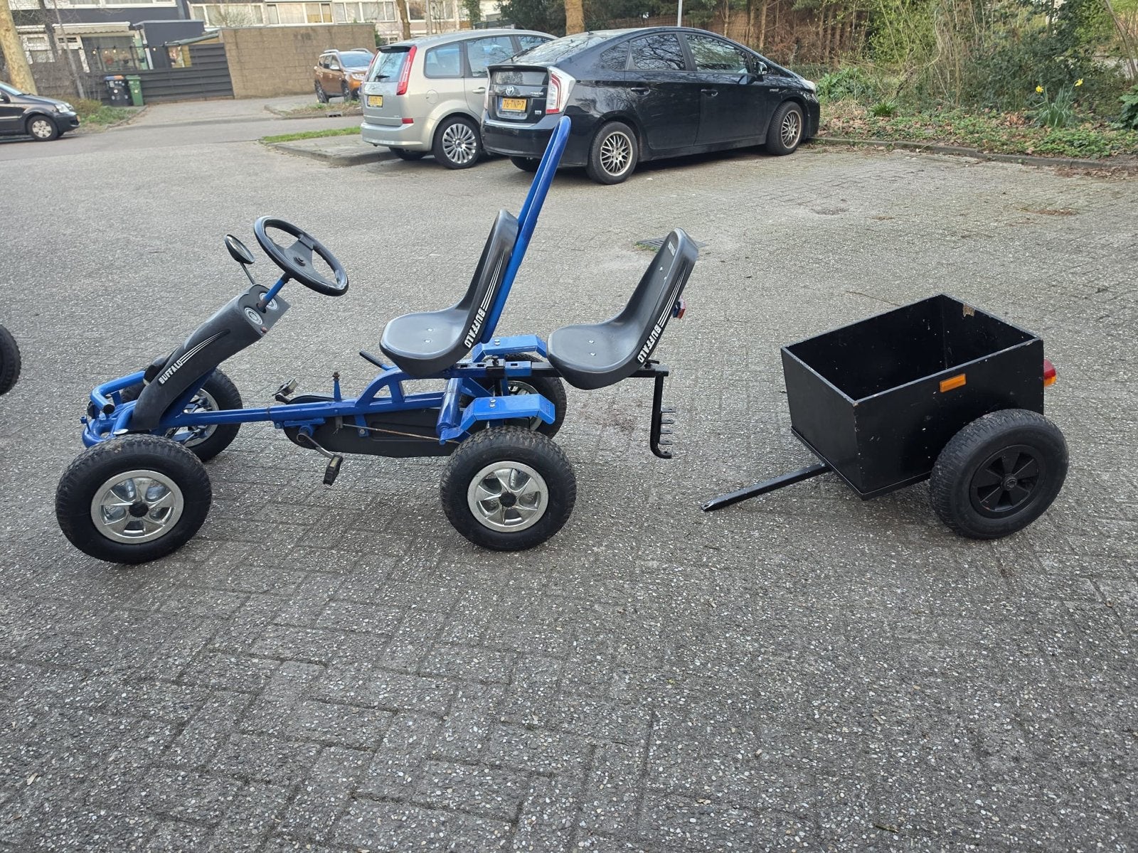 Buffalo skelter met duozit en aanhanger, Ophalen, Gebruikt, Buffalo, Duozit