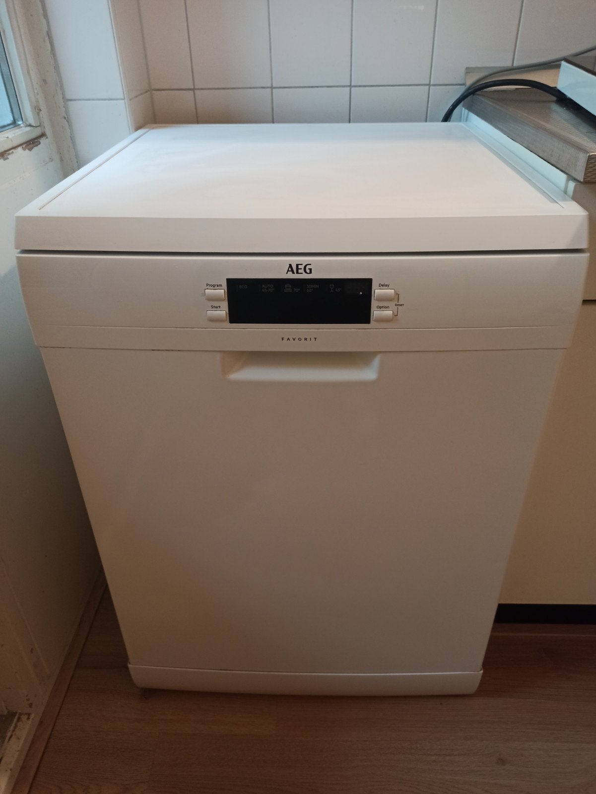 AEG Favorit FFB53600ZW vaatwasser – wit – met aandachtspunt, Ophalen, Gebruikt, 60 cm of meer, 85 tot 90 cm