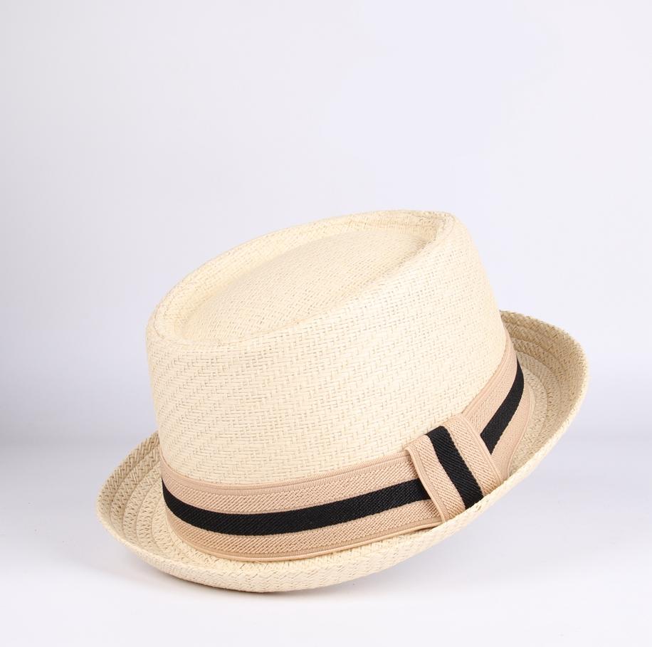 Creme stro pork pie hoed / heren dames zomer strand bowler, Kleding | Heren, Hoeden en Petten, Verzenden, Nieuw, Hoed