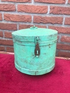 oude voorraadpot uit India, 16 cm, Blauw, India, Doos