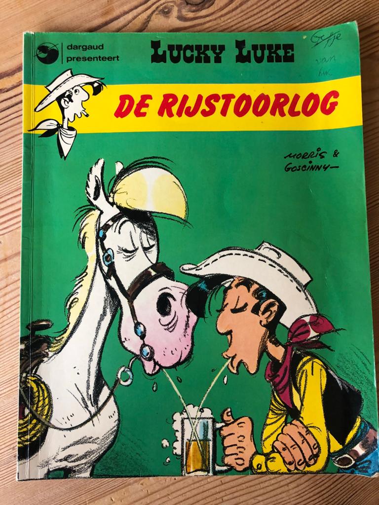 De Rijstoorlog Lucky Luke, Boeken, Stripboeken, Eén stripboek, Ophalen of Verzenden, Gelezen