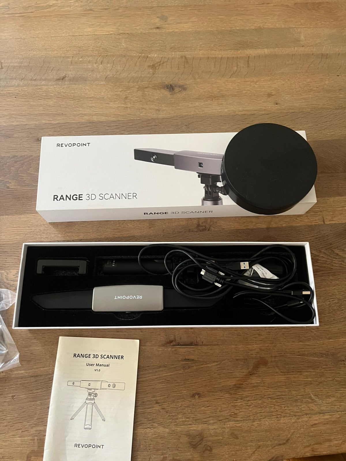 Revopoint RANGE 3d scanner, Ophalen of Verzenden, Zo goed als nieuw, Mobiele scanner, Ingebouwde Wi-Fi