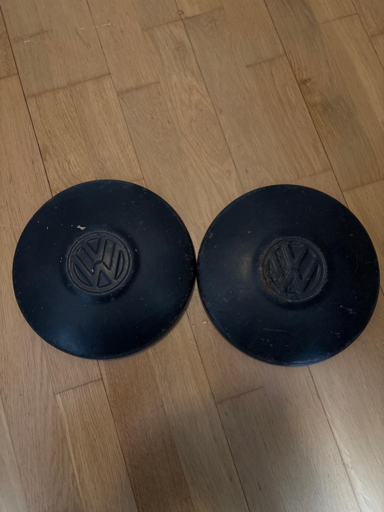 VW wieldoppen - Set van 2 oud vintage origineel, Ophalen of Verzenden