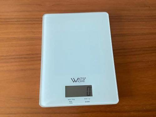 Wats Home digitale weegschaal keukenweegschaal glas tot 10kg, Ophalen, Keukenweegschaal, 1 tot 500 gram, Nieuw