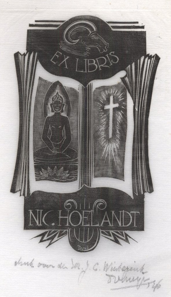 0261 Ex Libris Nederland : Dirk Govert van Luijn, 1946, Verzenden, Ex libris