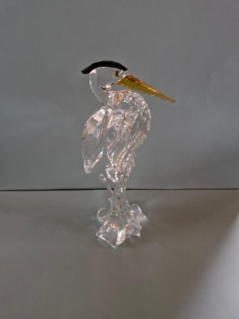 Swarovski zilverreiger, Ophalen of Verzenden, Zo goed als nieuw, Figuurtje