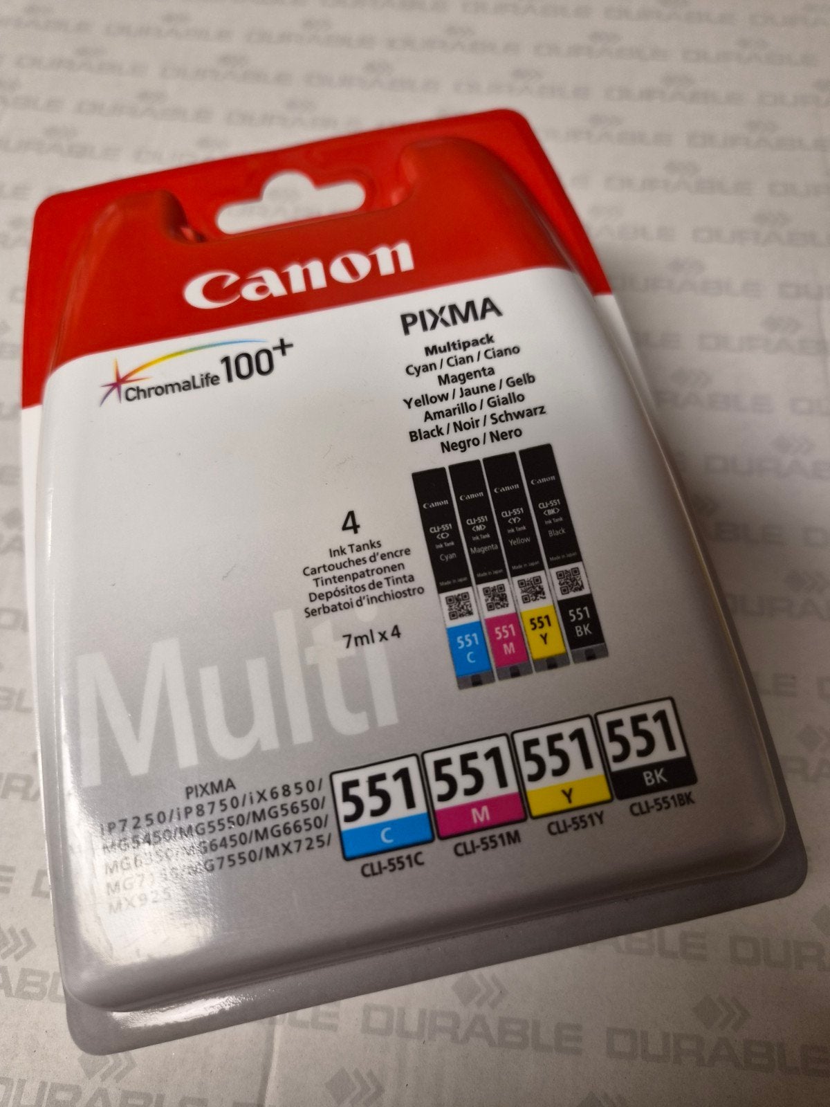 Canon PIXMA Multipack 551 CLI-551C/M/Y/BK Inktcartridges, Ophalen of Verzenden, Nieuw, Canon