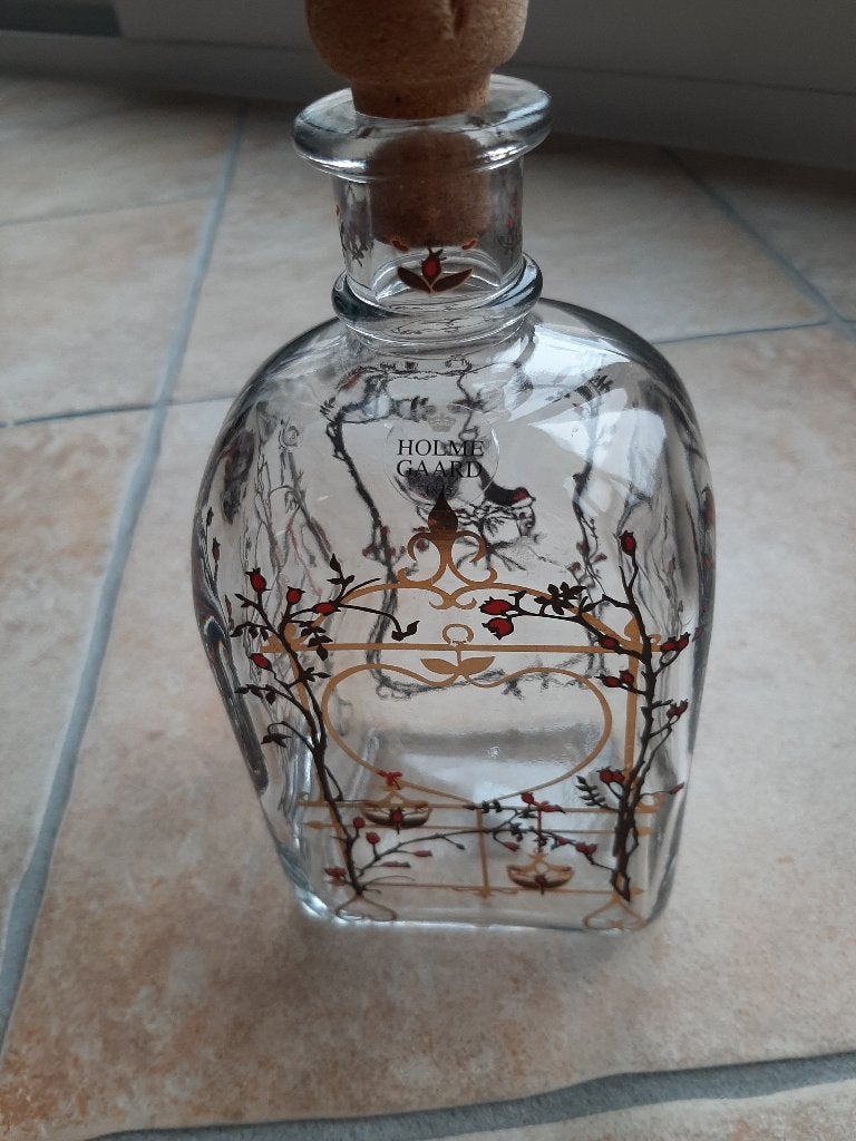 Holmegaard Juleflaske 2004, Huis en Inrichting, Woonaccessoires | Vazen, Meerkleurig, Ophalen of Verzenden, 20 cm, Glas