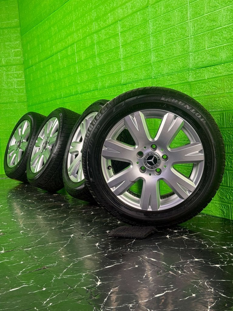 Originele Mercedes C-Klasse velgen 16" 5x112 W204 winter 7mm, Niet ingevuld, Gebruikt, 16 inch, Banden en Velgen