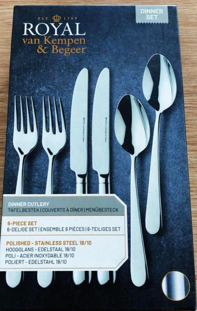 Royal Van Kempen & Begeer dinerset / tafelbestek, Huis en Inrichting, Keuken | Bestek, Nieuw, Ophalen of Verzenden, Rvs of Chroom