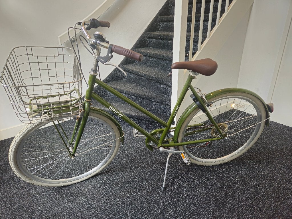 Retro fiets met mand, Versnellingen, Zo goed als nieuw, 50 tot 53 cm, Schijfrem