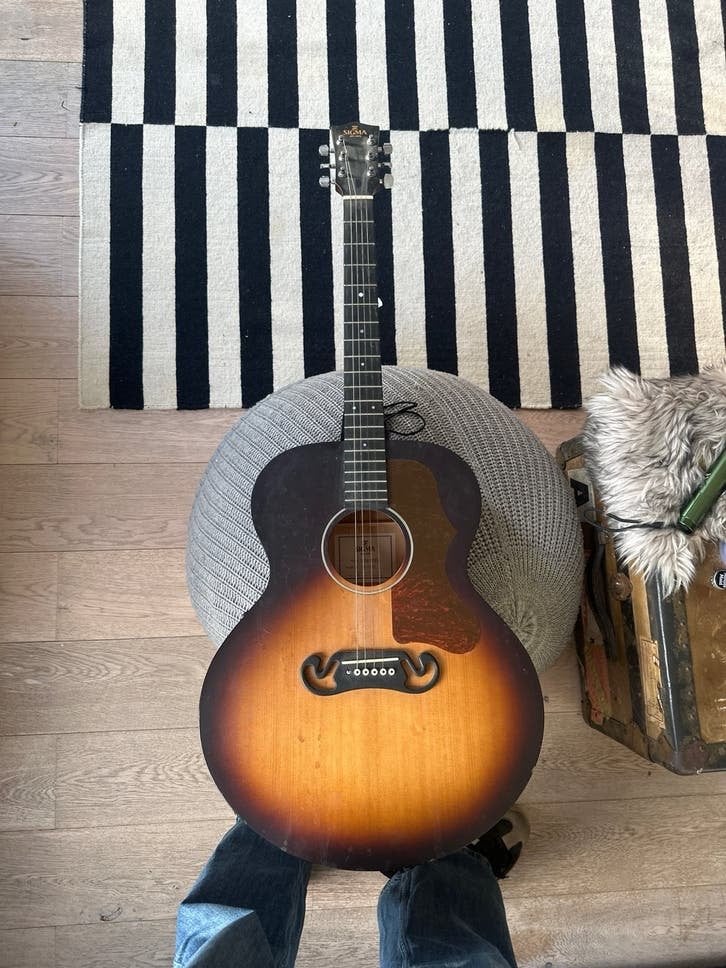 Sigma akoestische gitaar met element, Ophalen, Gebruikt, Western- of Steelstringgitaar, Met (piezo-)element