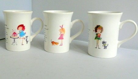 Pluk van de Petteflet # 3 bekers - 1x Pluk 2x Flodder, Ophalen of Verzenden, Zo goed als nieuw, Overige stijlen, Kop(pen) en/of Schotel(s)