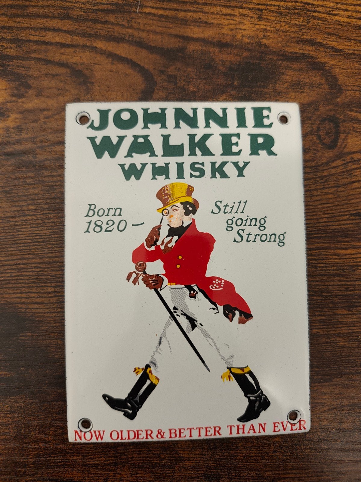 Johnnie Walker whisky bordje, Ophalen of Verzenden, Zo goed als nieuw, Gebruiksvoorwerp