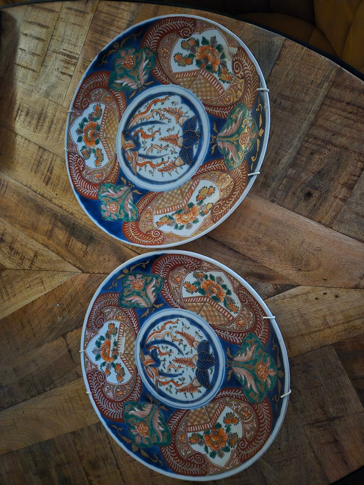 Set van 2 Antieke Japanse Imari Borden, Ophalen of Verzenden
