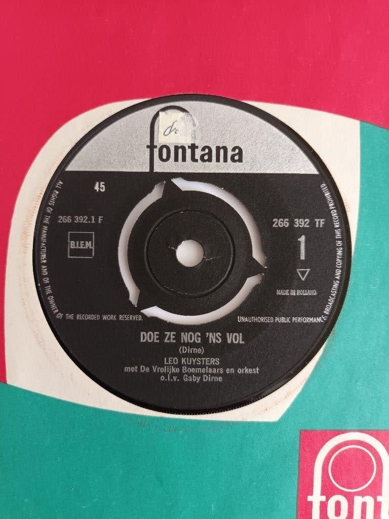 Leo Kuysters - Doe Ze Nog Ns Vol  (Fontana 266 392), Originele persing, 7 inch, Ophalen of Verzenden, Zo goed als nieuw
