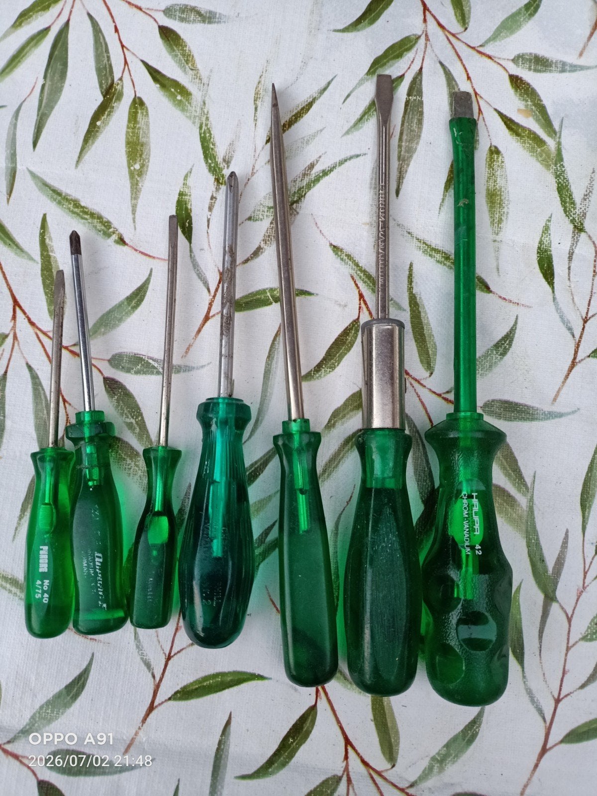 Schroevendraaier groen, Doe-het-zelf en Verbouw, Gereedschap | Handgereedschap, Ophalen of Verzenden