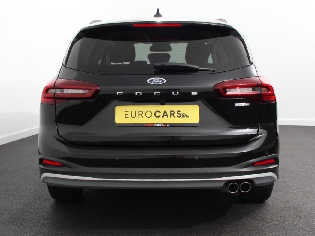 Ford Focus Wagon 1.0 EcoBoost 155pk Hybrid Active X Navigati, Auto's, Stof, Gebruikt, Euro 6, Zwart