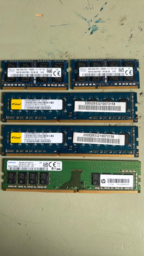 Diverse RAM Geheugenmodules - DDR3 en DDR4, Computers en Software, Gebruikt, DDR3, Ophalen of Verzenden, Desktop
