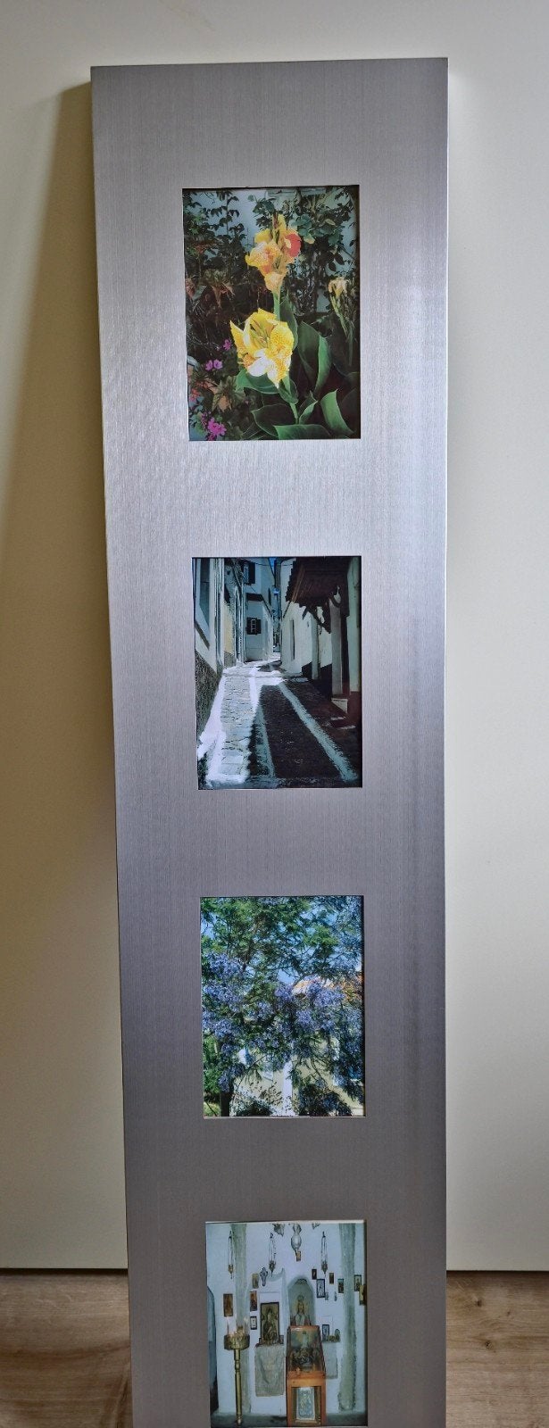 Decoratieve fotolijst/paneel - 115x26cm, Ophalen, Minder dan 50 cm, Metaal of Aluminium, Zo goed als nieuw