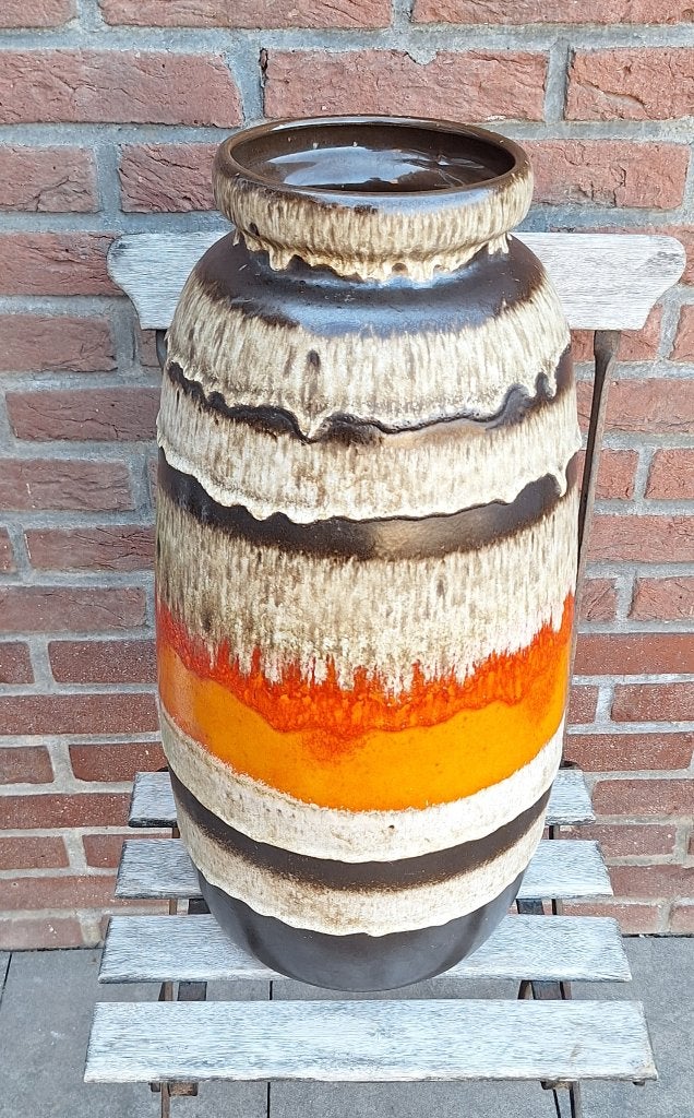 Prachtige vintage Scheurich West Germany vloer vaas., Verzamelen, Retro, Ophalen of Verzenden, Huis en Inrichting