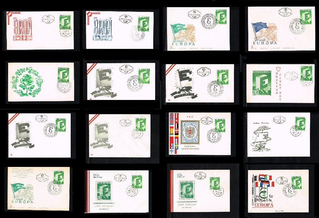 62x FDC's Europa CEPT 1959 [C59], Postzegels en Munten, Ophalen of Verzenden, Europa