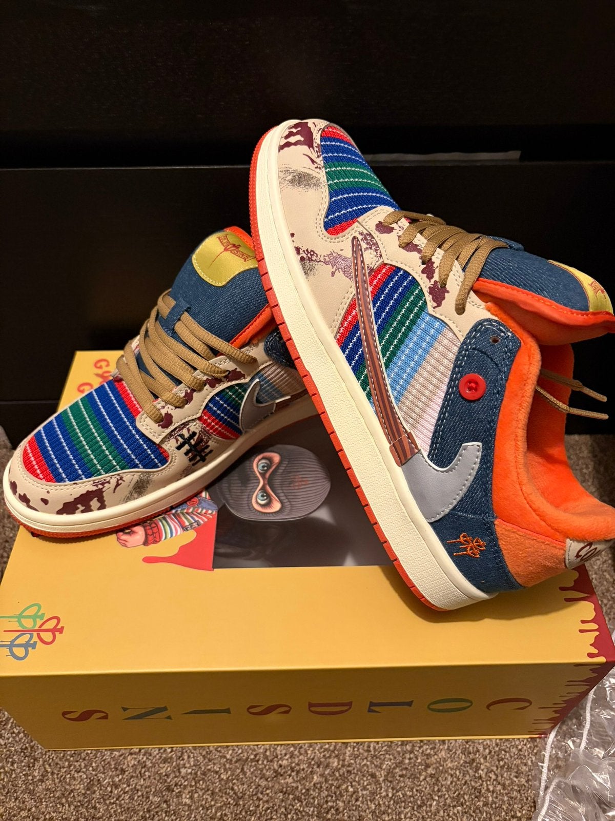 Coldsins x travis scott, Ophalen of Verzenden, Zo goed als nieuw, Bruin