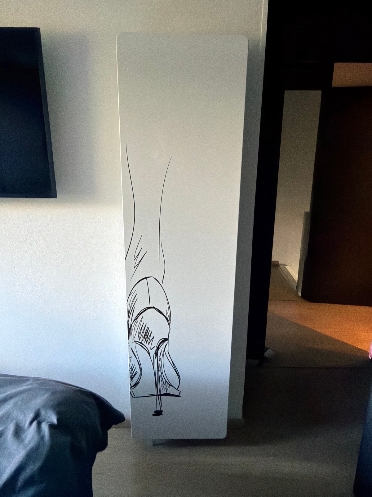 Draaibare schoenenkast met hakkenprint, Huis en Inrichting, Ophalen, Gebruikt