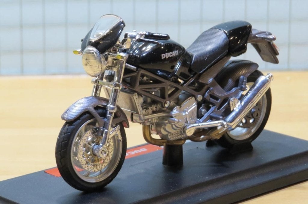 Ducati Monster S4 black 1:18 Maisto, MayCheong, Maisto, Nieuw, Ophalen of Verzenden