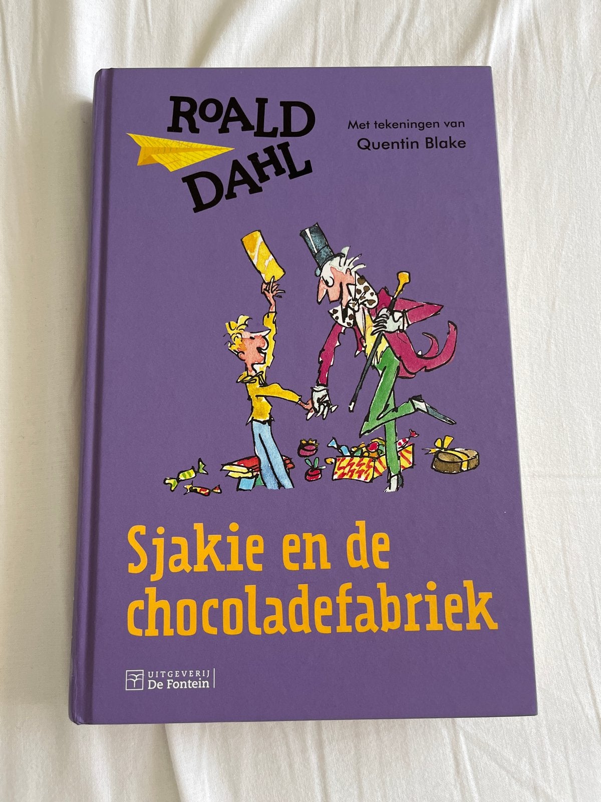 Sjakie en de chocoladefabriek - Roald Dahl, Boeken, Kinderboeken | Jeugd | onder 10 jaar, Ophalen, Zo goed als nieuw, Fictie algemeen