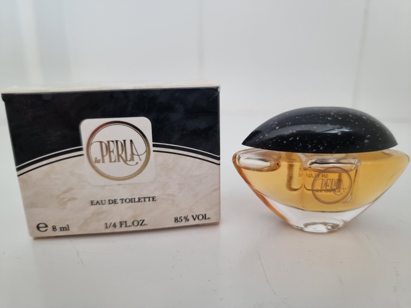 La Perla Eau de Toilette 8 ml - Vintage Miniatuur Parfum, Verzamelen, Ophalen of Verzenden, Zo goed als nieuw, Miniatuur