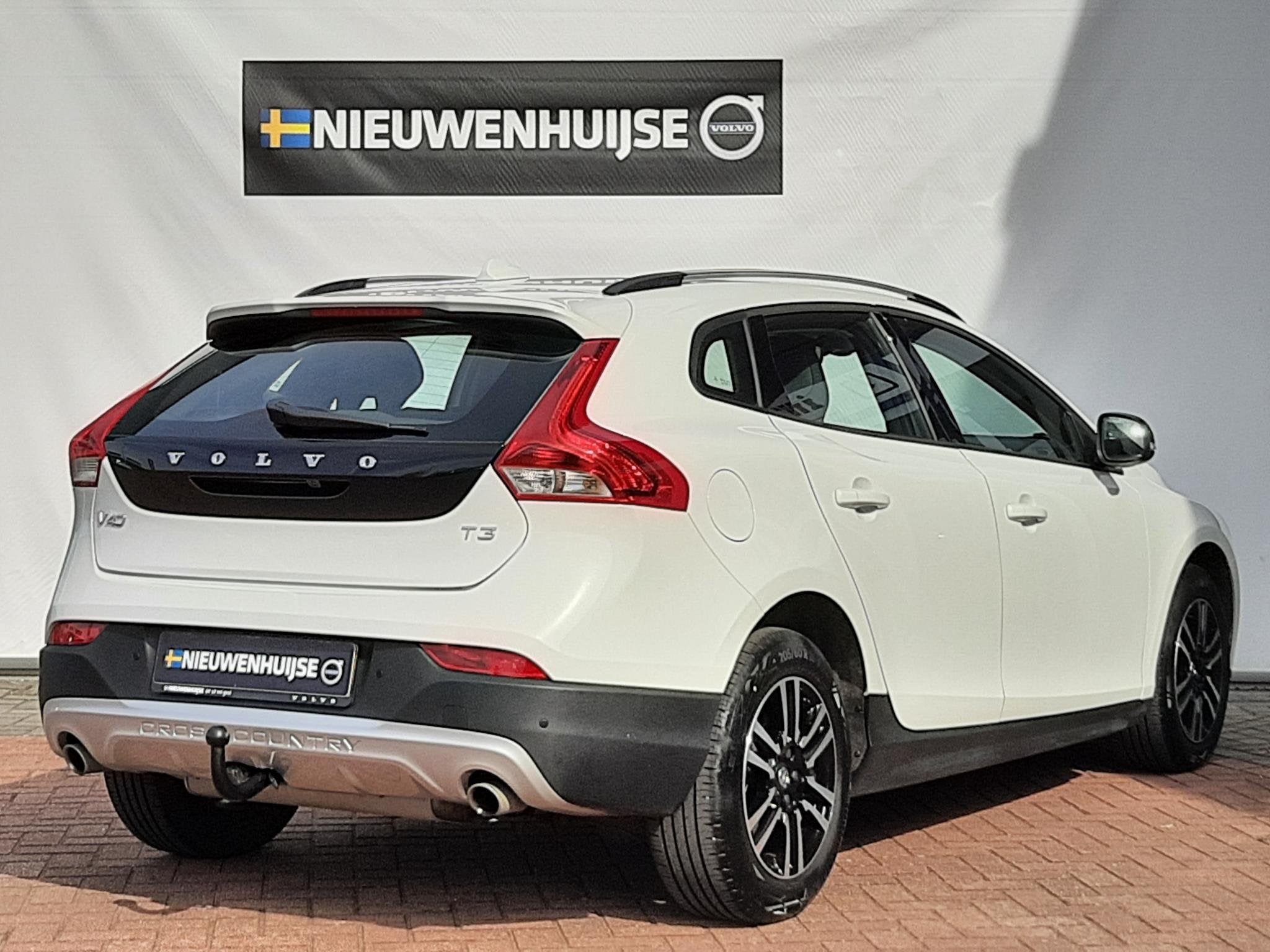 Volvo V40 Cross Country 1.5 T3 Edition+ | Trekhaak | Achteru, Auto's, Euro 6, 4 cilinders, Leder en Stof, Wit