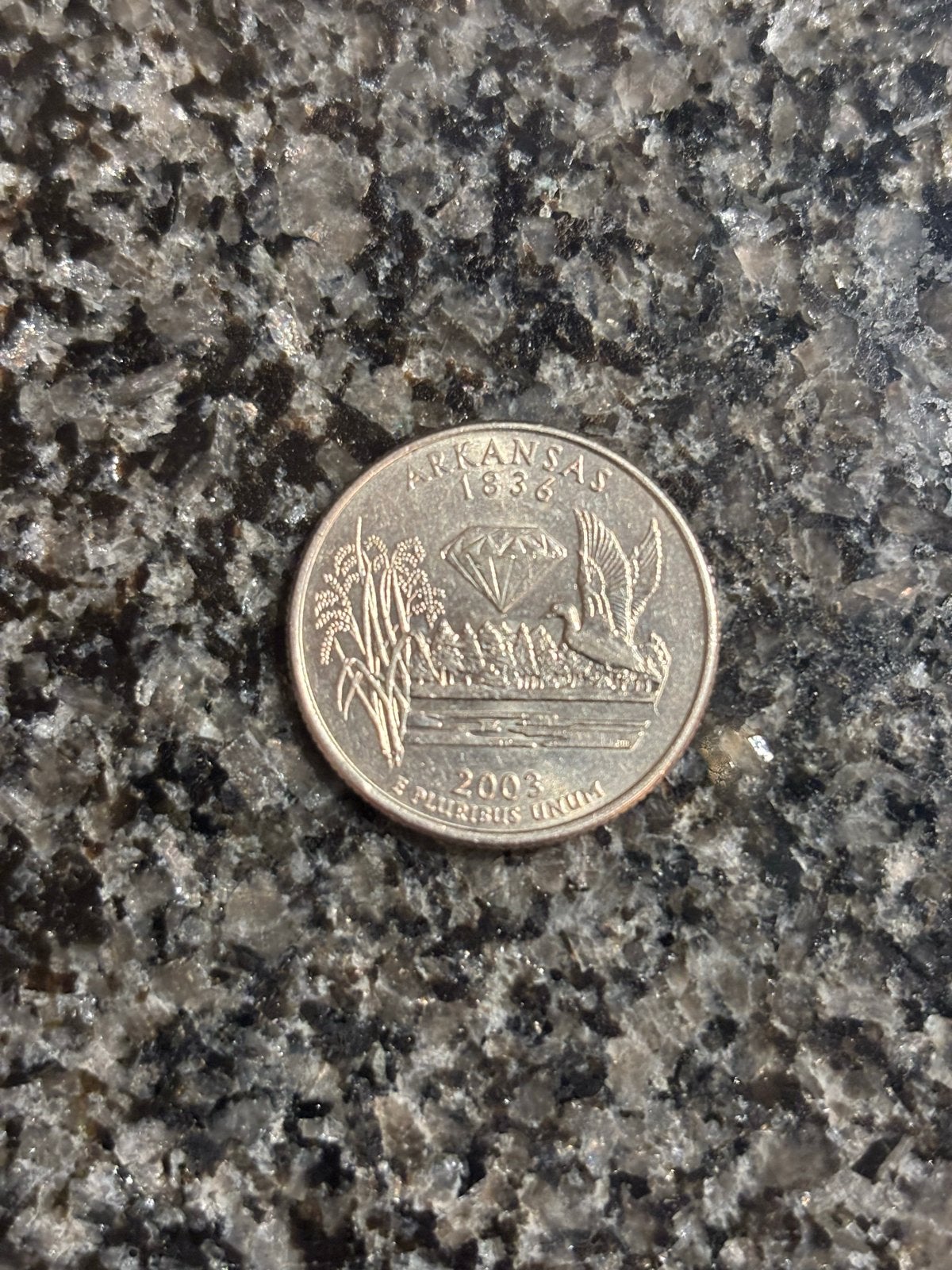 Arkansas State Quarter dollar 2003 - Quarter Dollar, Postzegels en Munten, Verzenden, Noord-Amerika, Losse munt