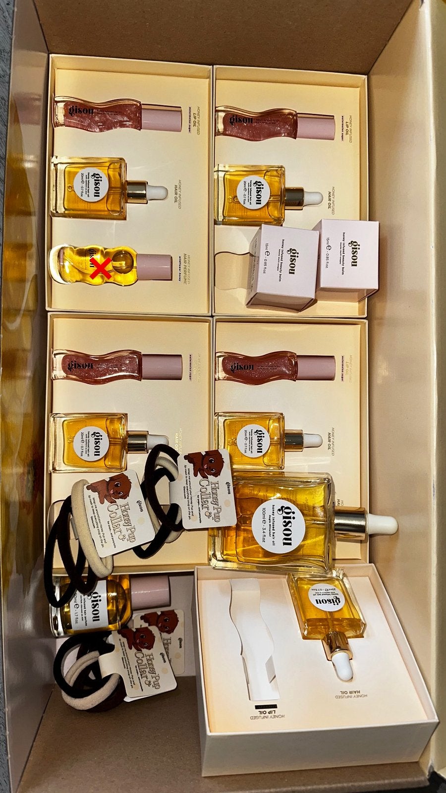 Gisou producten lip oil, hair oil, hair perfume, beauty balm, Ophalen of Verzenden, Nieuw, Overige kleuren, Lippen