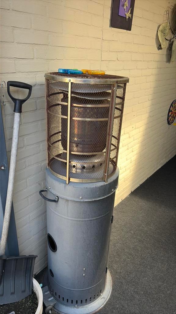 Kleine terras heater, Ophalen of Verzenden, Gebruikt, Gas, Vloer